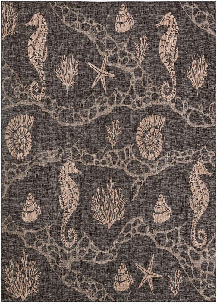 10' x 10' Easy-Clean Coastal Indoor / Outdoor Square Rug
