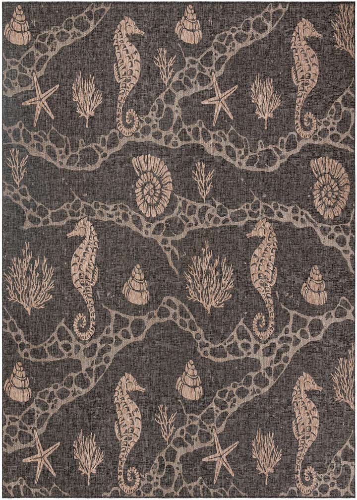 13' x 13' Easy-Clean Coastal Indoor / Outdoor Square Rug
