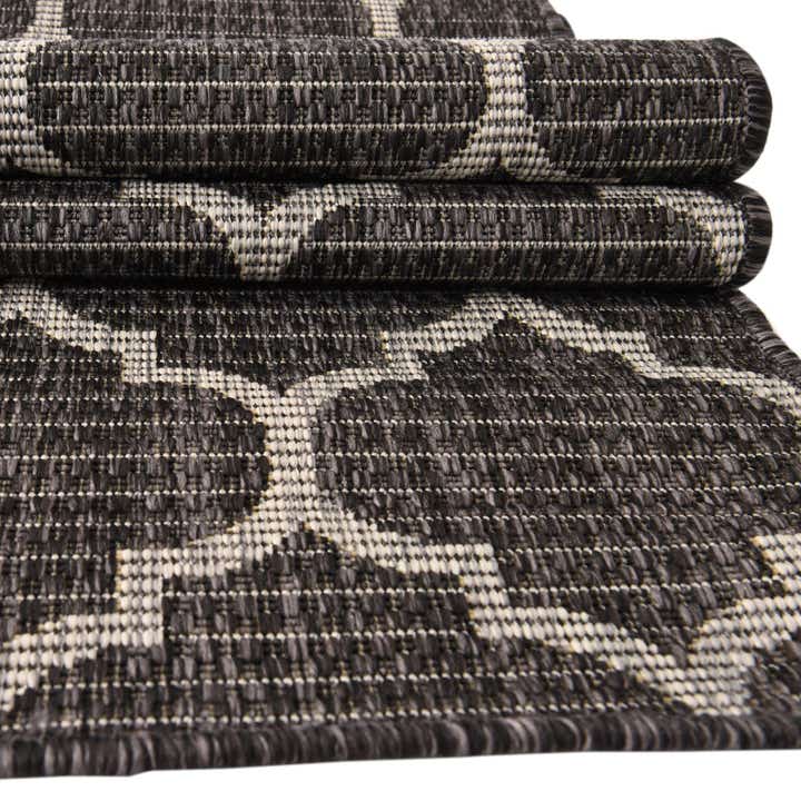 6' x 6' Easy-Clean Lattice Indoor / Outdoor Square Rug