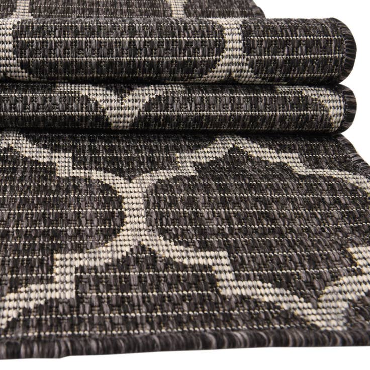 Detail image of 10' 8 x 10' 8 Easy-Clean Lattice Indoor / Outdoor Square Rug