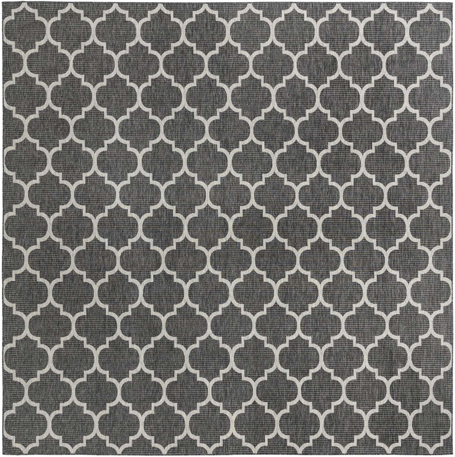 13' x 13' Easy-Clean Lattice Indoor / Outdoor Square Rug