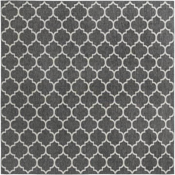 13' x 13' Easy-Clean Lattice Indoor / Outdoor Square Rug