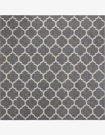 10' 8 x 10' 8 Easy-Clean Lattice Indoor / Outdoor Square Rug