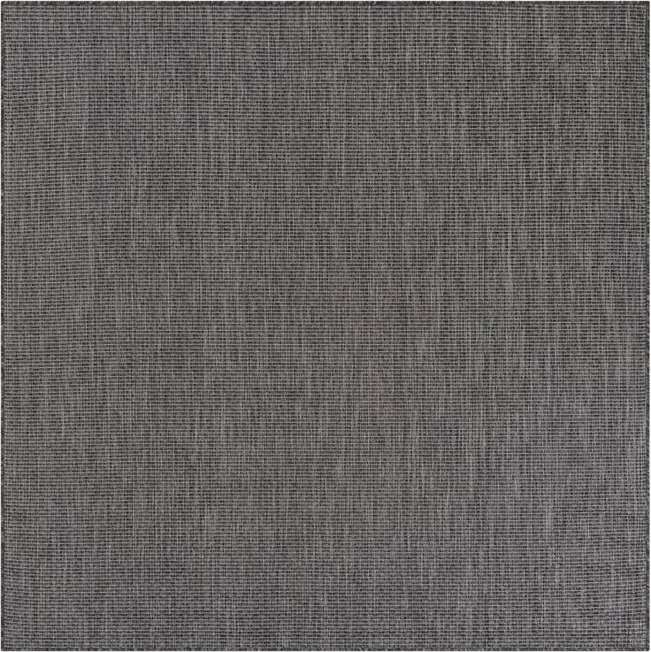 Detail image of 6' 1 x 6' 1 Easy-Clean Solid Indoor / Outdoor Square Rug