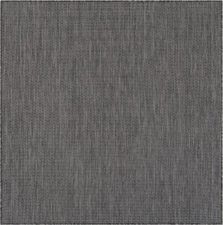 Detail image of 5' 3 x 5' 3 Easy-Clean Solid Indoor / Outdoor Square Rug