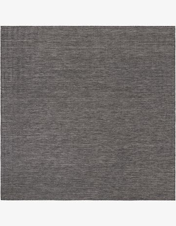 7' 10 x 7' 10 Easy-Clean Solid Indoor / Outdoor Square Rug