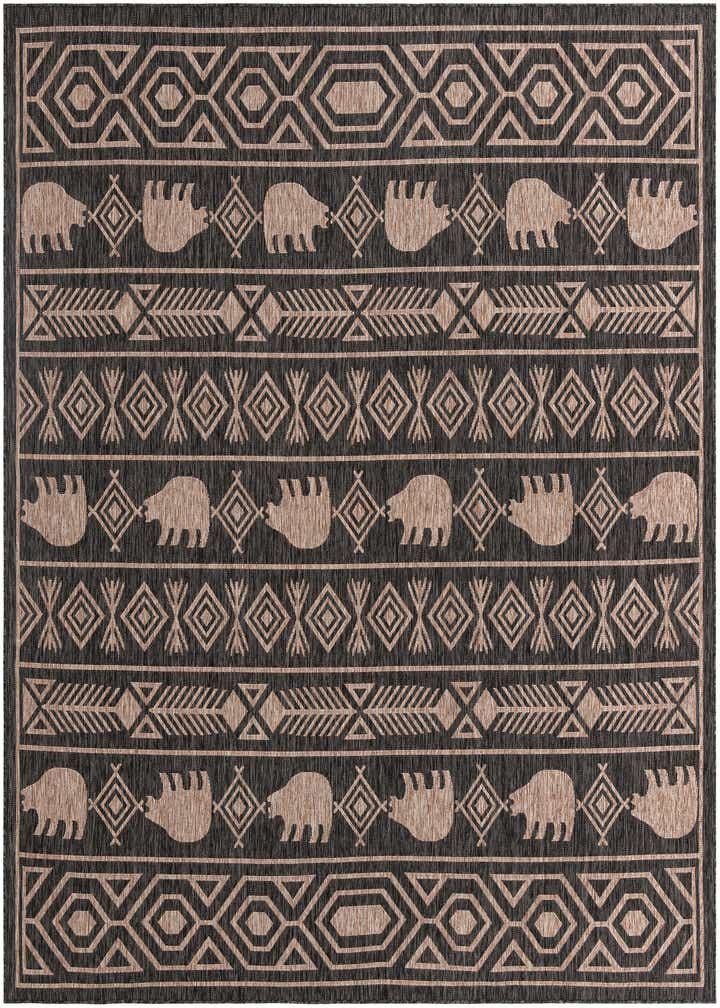 10' x 10' Easy-Clean Southwestern Indoor / Outdoor Square Rug