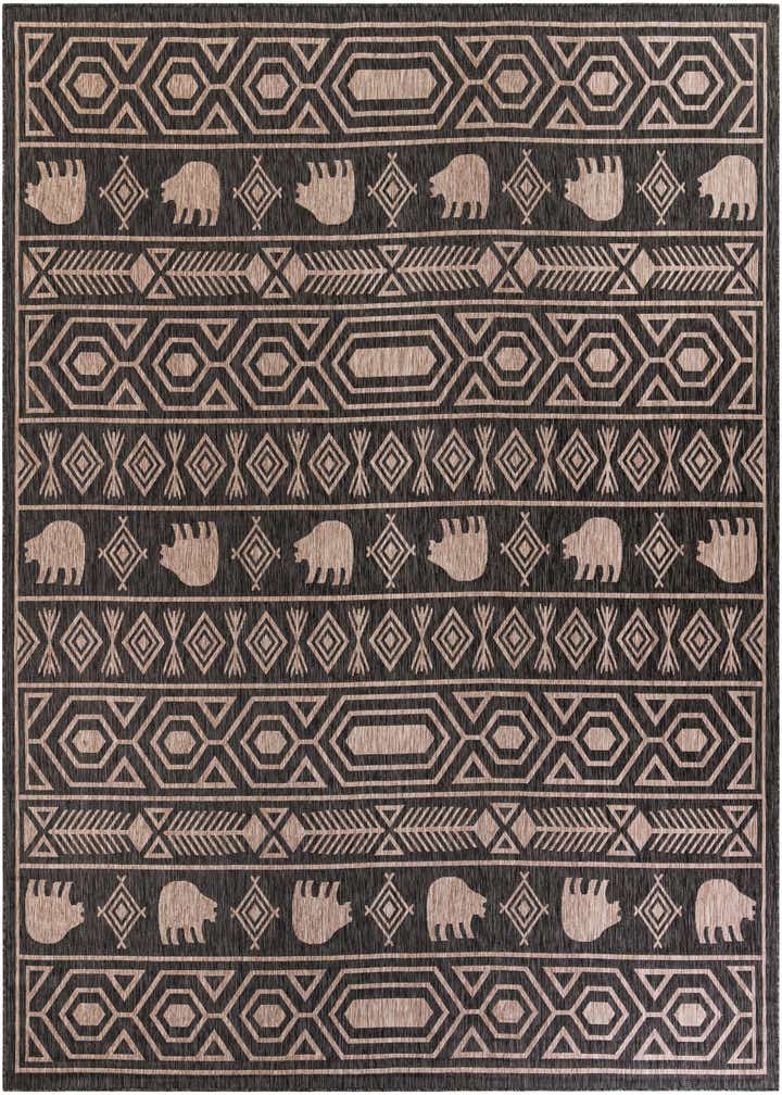 12' x 12' Easy-Clean Southwestern Indoor / Outdoor Square Rug