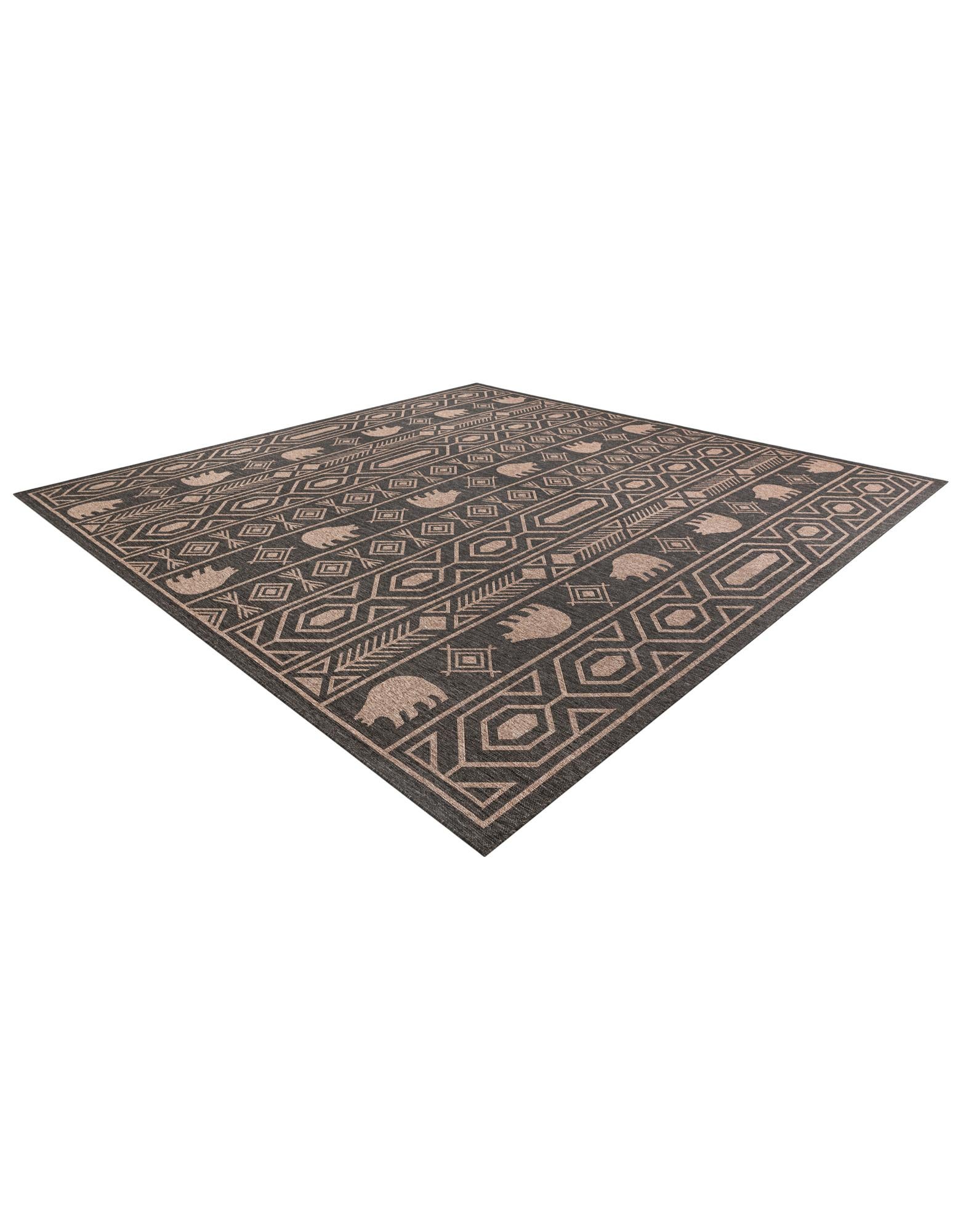 13' x 13' Easy-Clean Southwestern Indoor / Outdoor Square Rug
