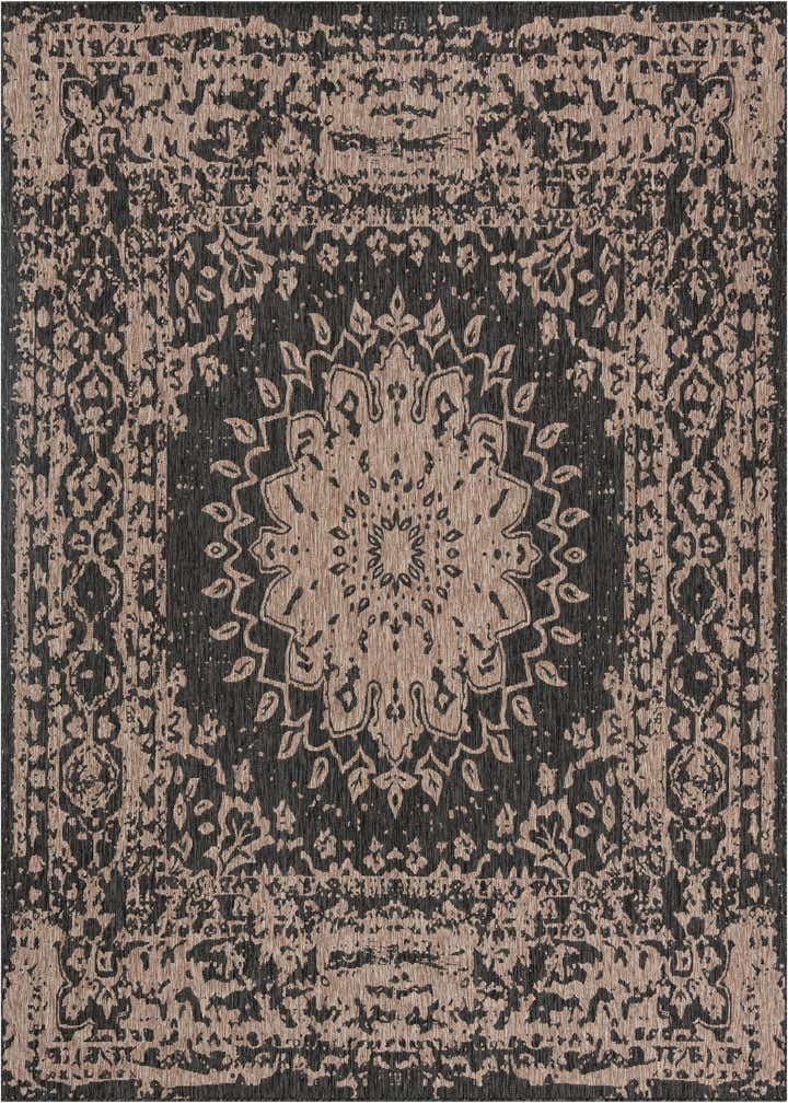 10' x 10' Easy-Clean Traditional Indoor / Outdoor Square Rug