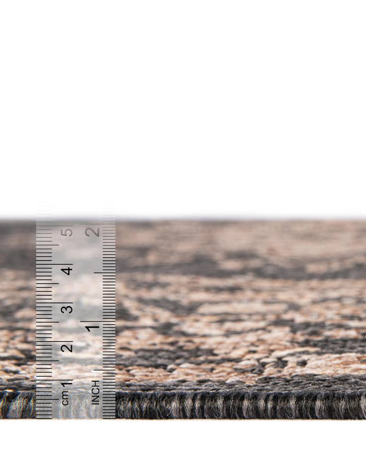 Detail image of 12' x 12'  Washable Traditional Indoor / Outdoor Square Rug