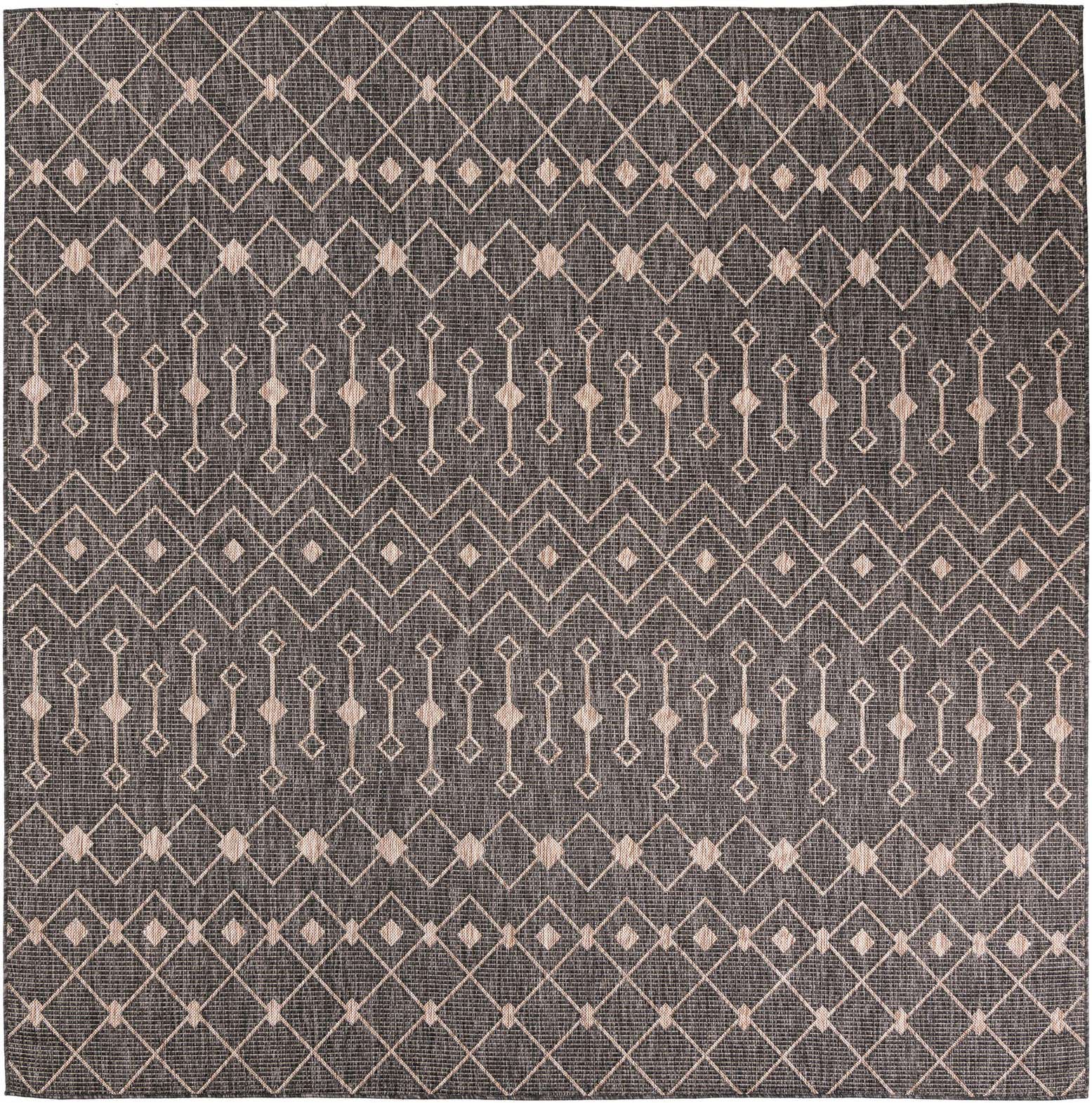 8' x 8' 2 Easy-Clean Trellis Indoor / Outdoor Square Rug