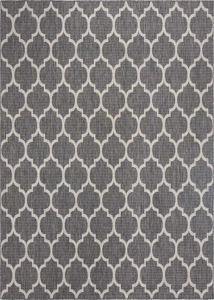 10' 8 x 10' 8 Easy-Clean Trellis Indoor / Outdoor Square Rug