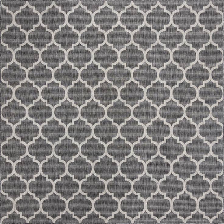 Detail image of 10' 8 x 10' 8 Easy-Clean Trellis Indoor / Outdoor Square Rug