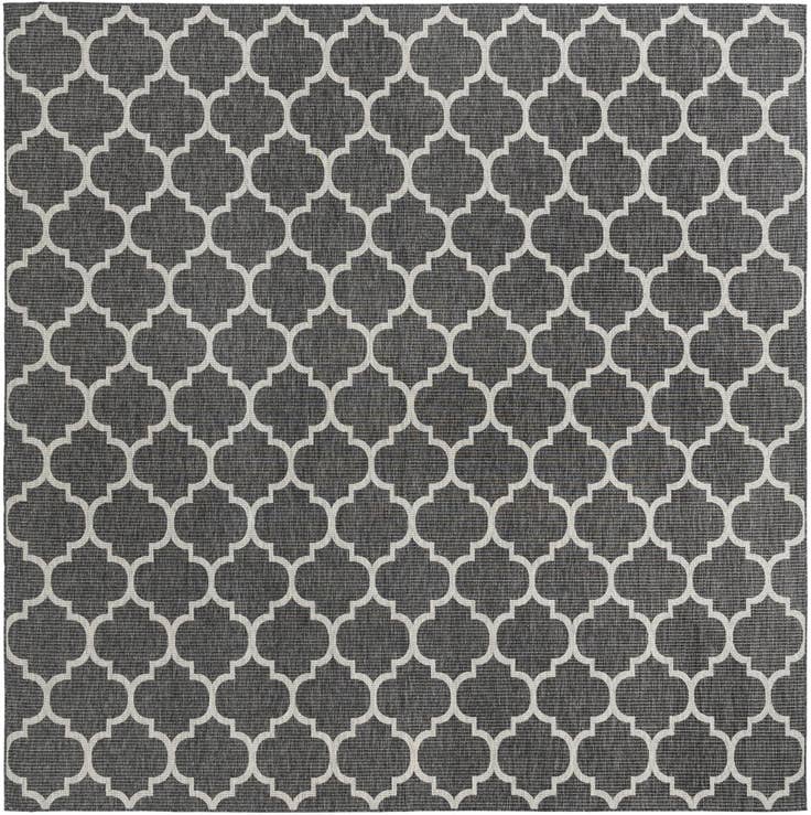 Detail image of 13' x 13' Easy-Clean Trellis Indoor / Outdoor Square Rug