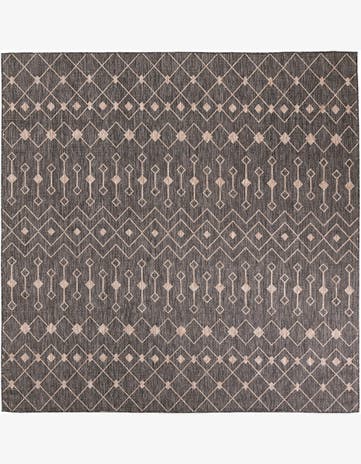 8' x 8' 2 Easy-Clean Trellis Indoor / Outdoor Square Rug