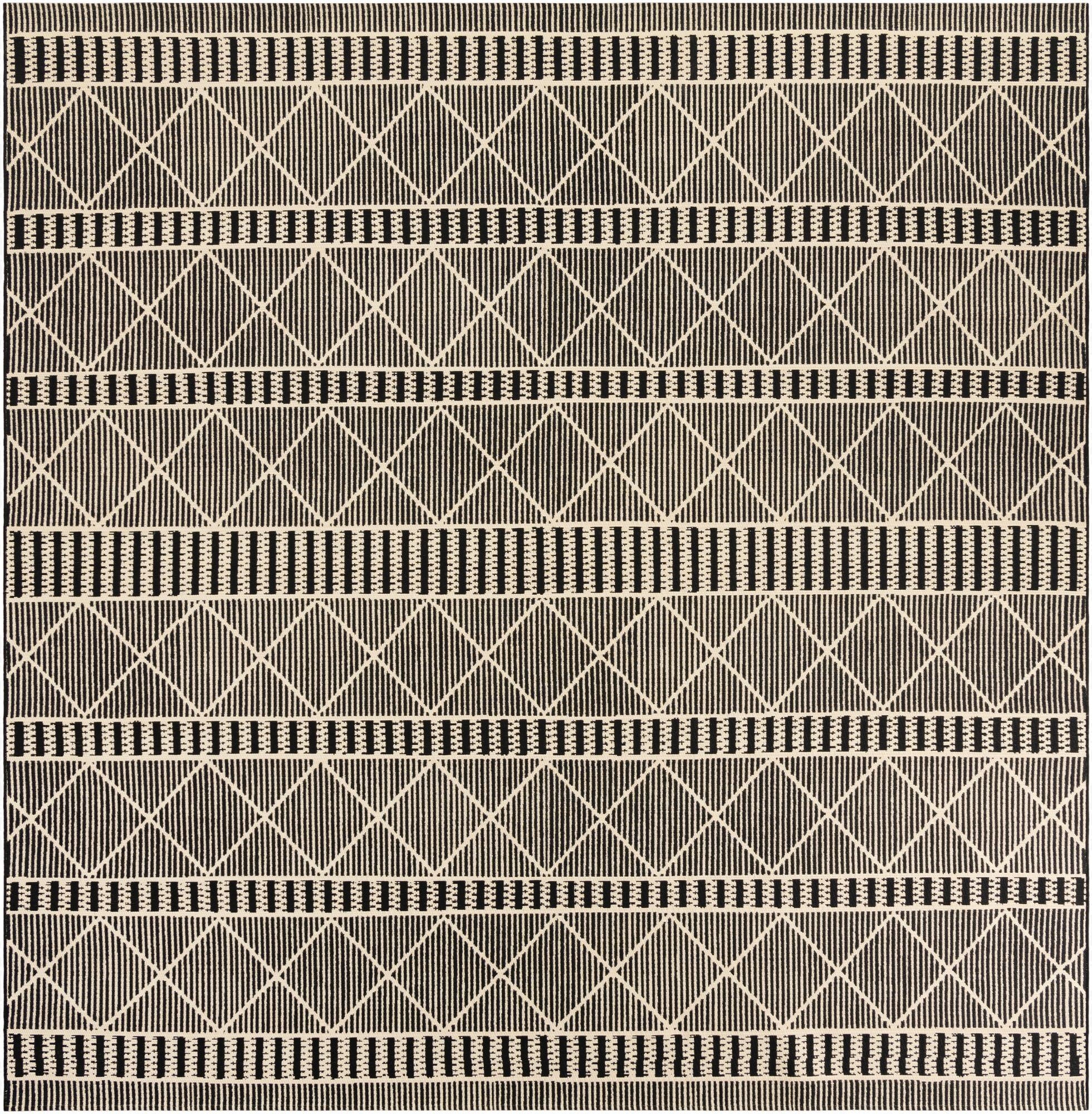 10' x 10'  Washable Trellis Indoor / Outdoor Square Rug