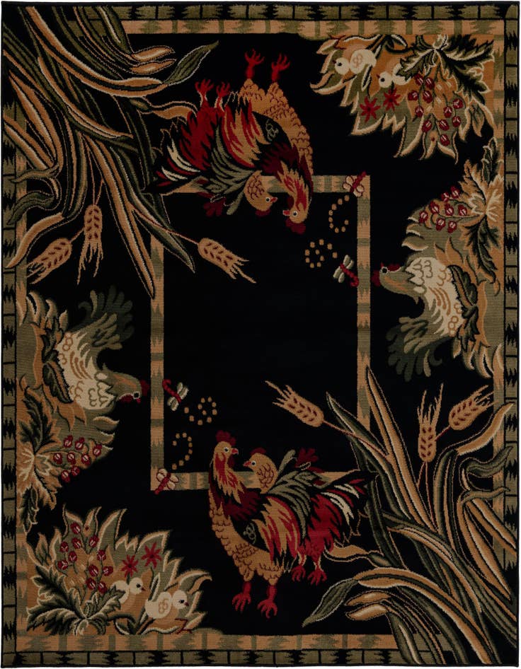 Detail image of 7' x 7' Pastoral Square Rug