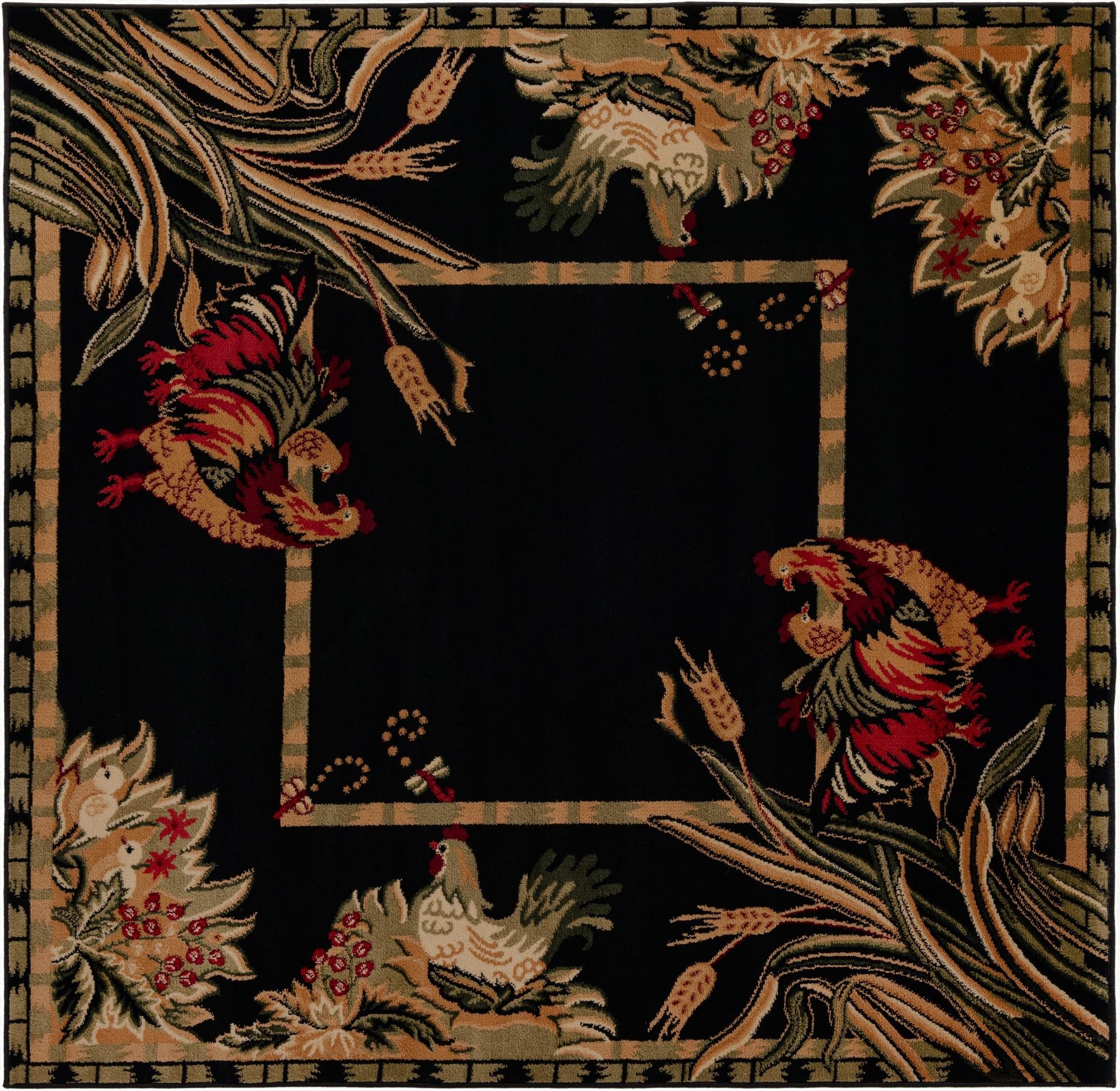 6' x 6' Pastoral Square Rug