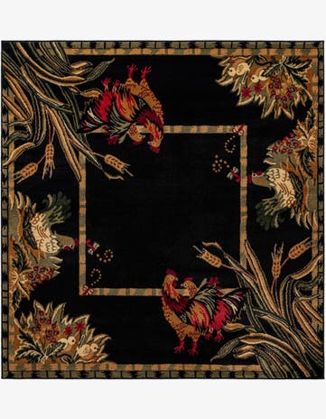6' x 6' Pastoral Square Rug