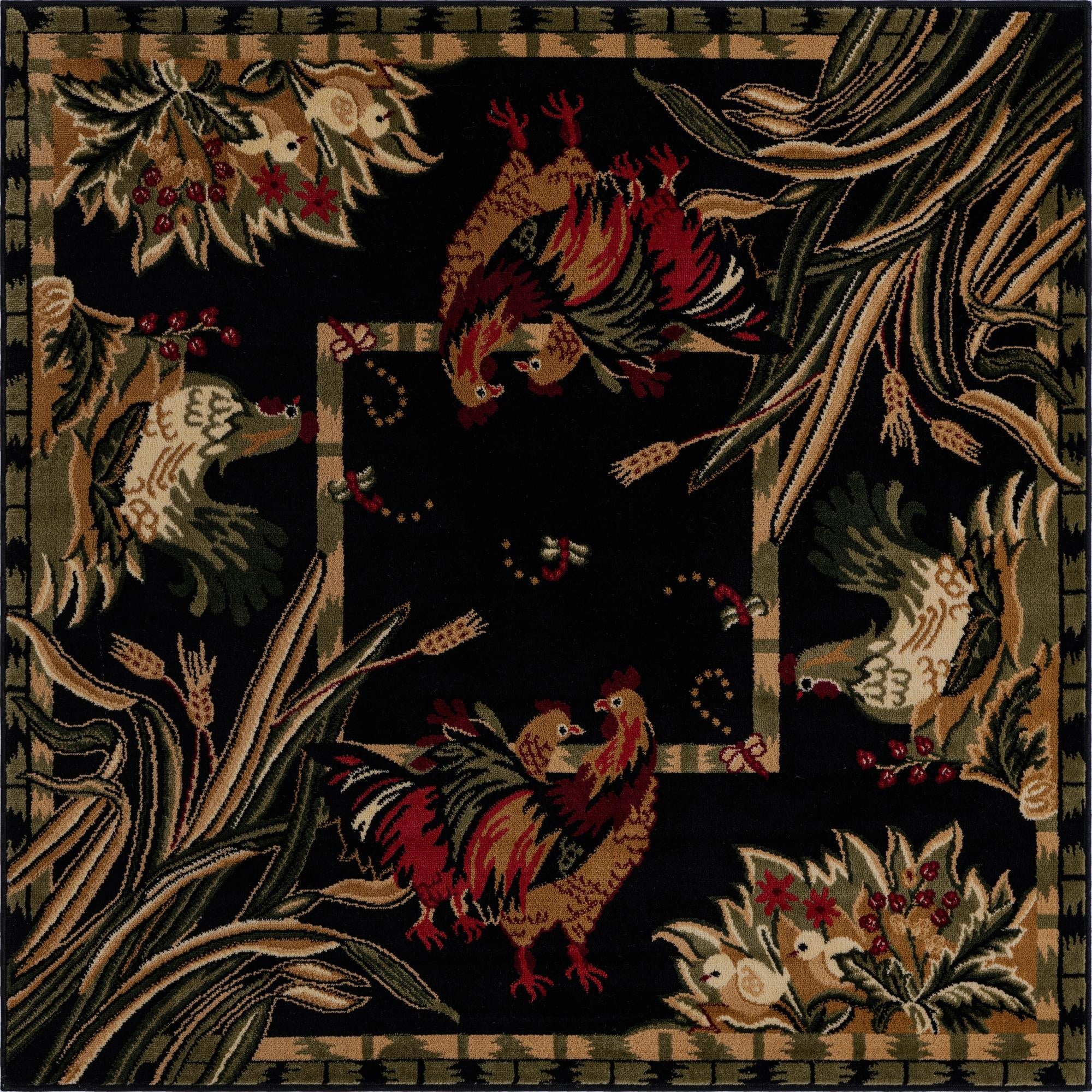 5' 3 x 5' 3 Pastoral Square Rug