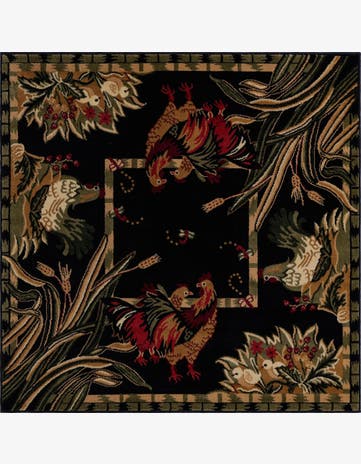 5' 3 x 5' 3 Pastoral Square Rug