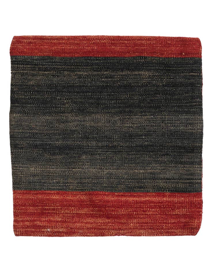 Detail image of 1' 6 x 1' 7 Hand Woven Pillow Wool Square Rug