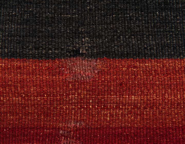 1' 4 x 1' 7 Hand Woven Pillow Wool Square Rug