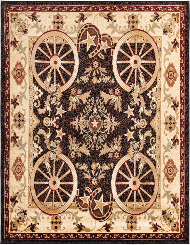 Detail image of 7' 10 x 7' 10 Pioneer Square Rug