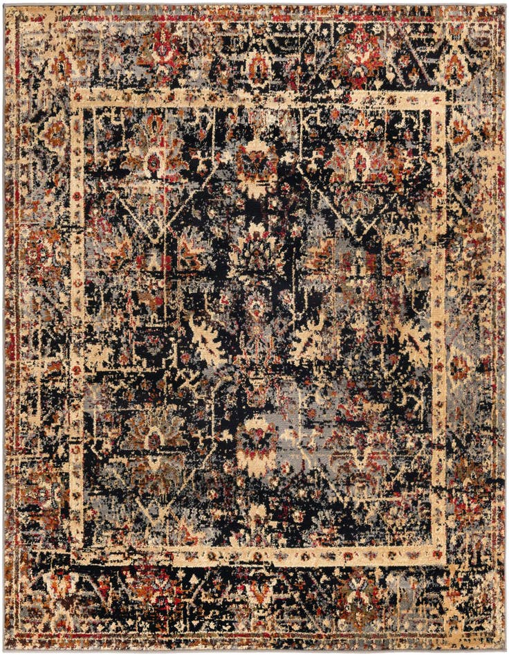 Detail image of 5' 3 x 5' 3 Saturn Square Rug