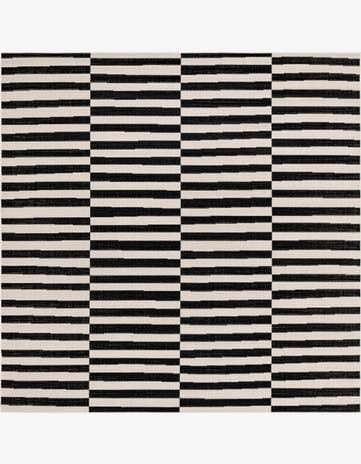 Black SoHo Square Rug