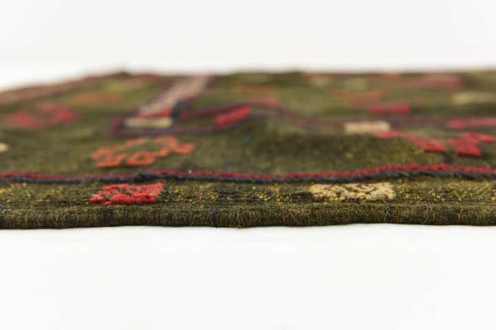 4' 2 x 4' 5 Hand Knotted Sumak Wool Square Rug