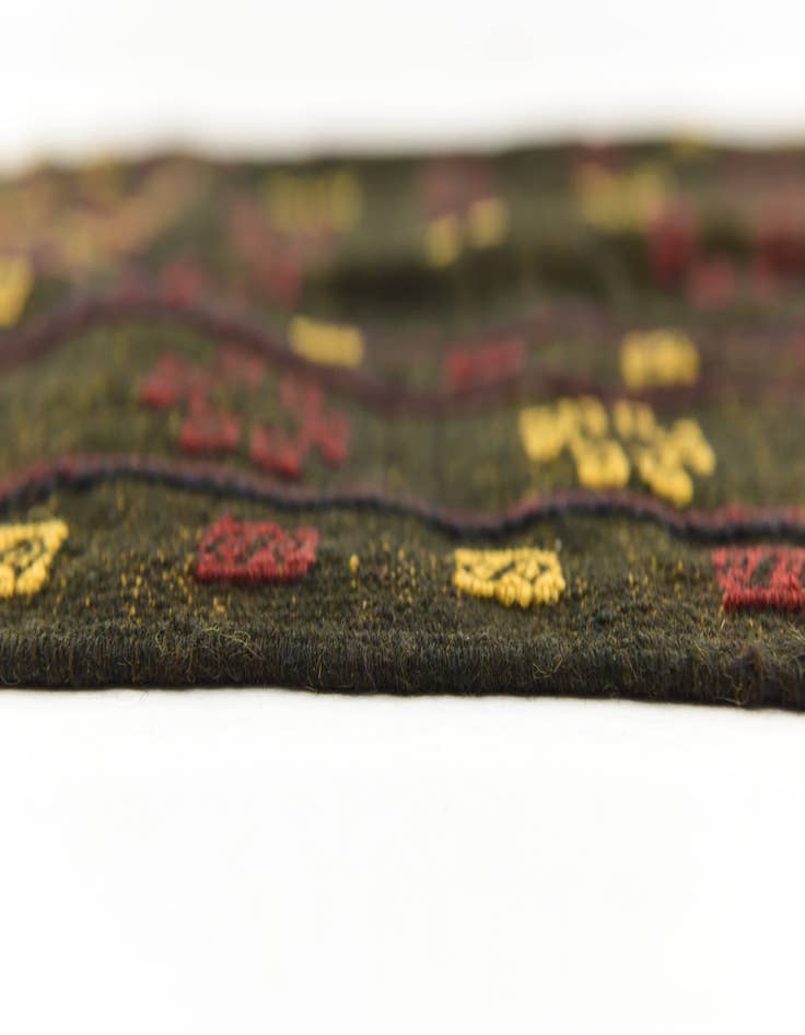 Detail image of 4' x 4' Hand Knotted Sumak Wool Square Rug