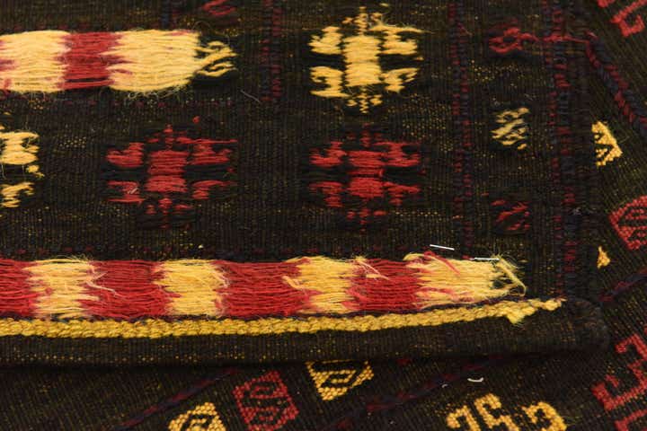 125cm x 130cm Handgeknüpft Sumak Wolle Quadrat Teppich