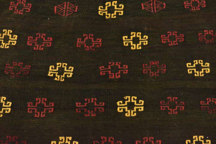 125cm x 130cm Handgeknüpft Sumak Wolle Quadrat Teppich