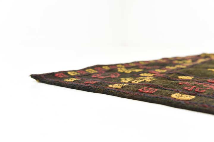 125cm x 130cm Handgeknüpft Sumak Wolle Quadrat Teppich