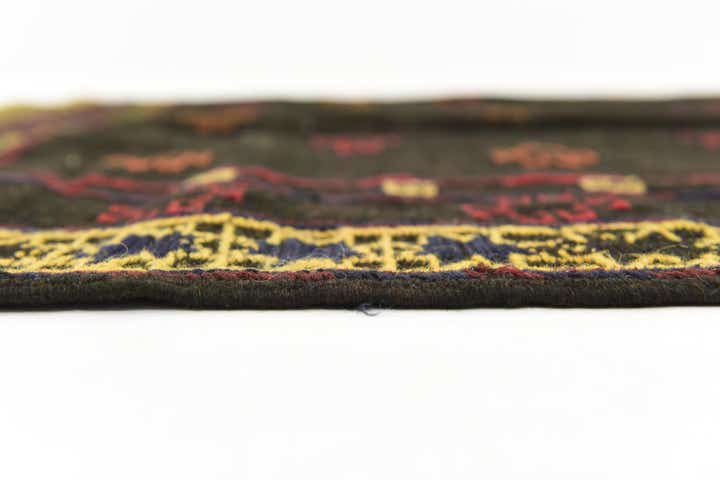 4' 2 x 4' 3 Hand Knotted Sumak Wool Square Rug