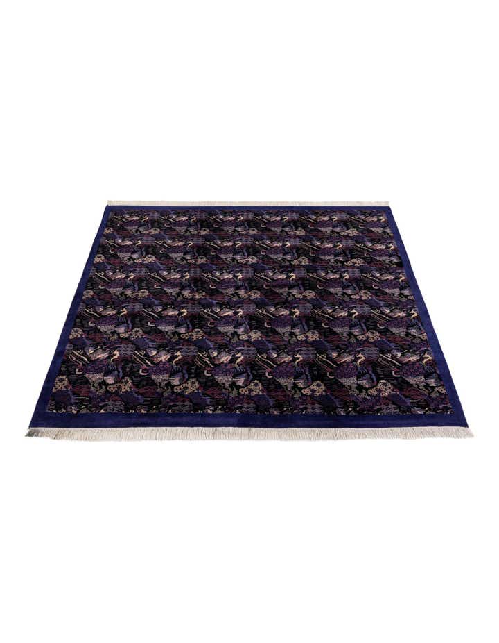 7' 6 x 8' Hand Knotted Tibet Wool Square Rug