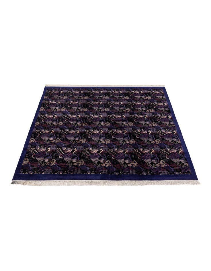 Detail image of 7' 6 x 8' Hand Knotted Tibet Wool Square Rug