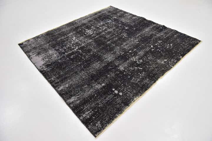 6' 7 x 6' 10 Hand Knotted Ultra Vintage Persian Wool Square Rug
