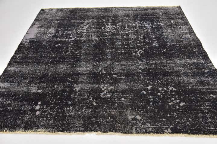 6' 7 x 6' 10 Hand Knotted Ultra Vintage Persian Wool Square Rug