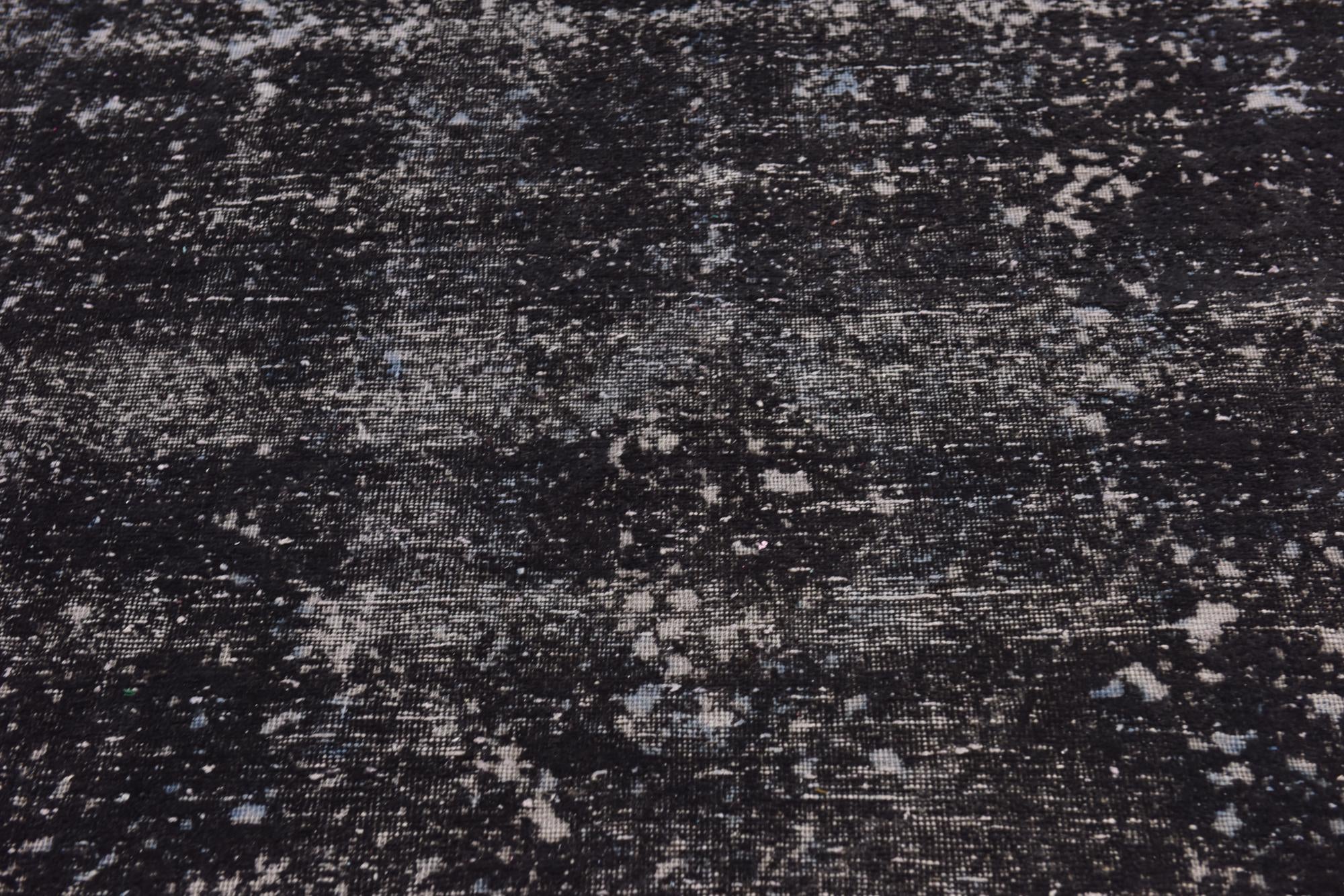 6' 7 x 6' 10 Hand Knotted Ultra Vintage Persian Wool Square Rug