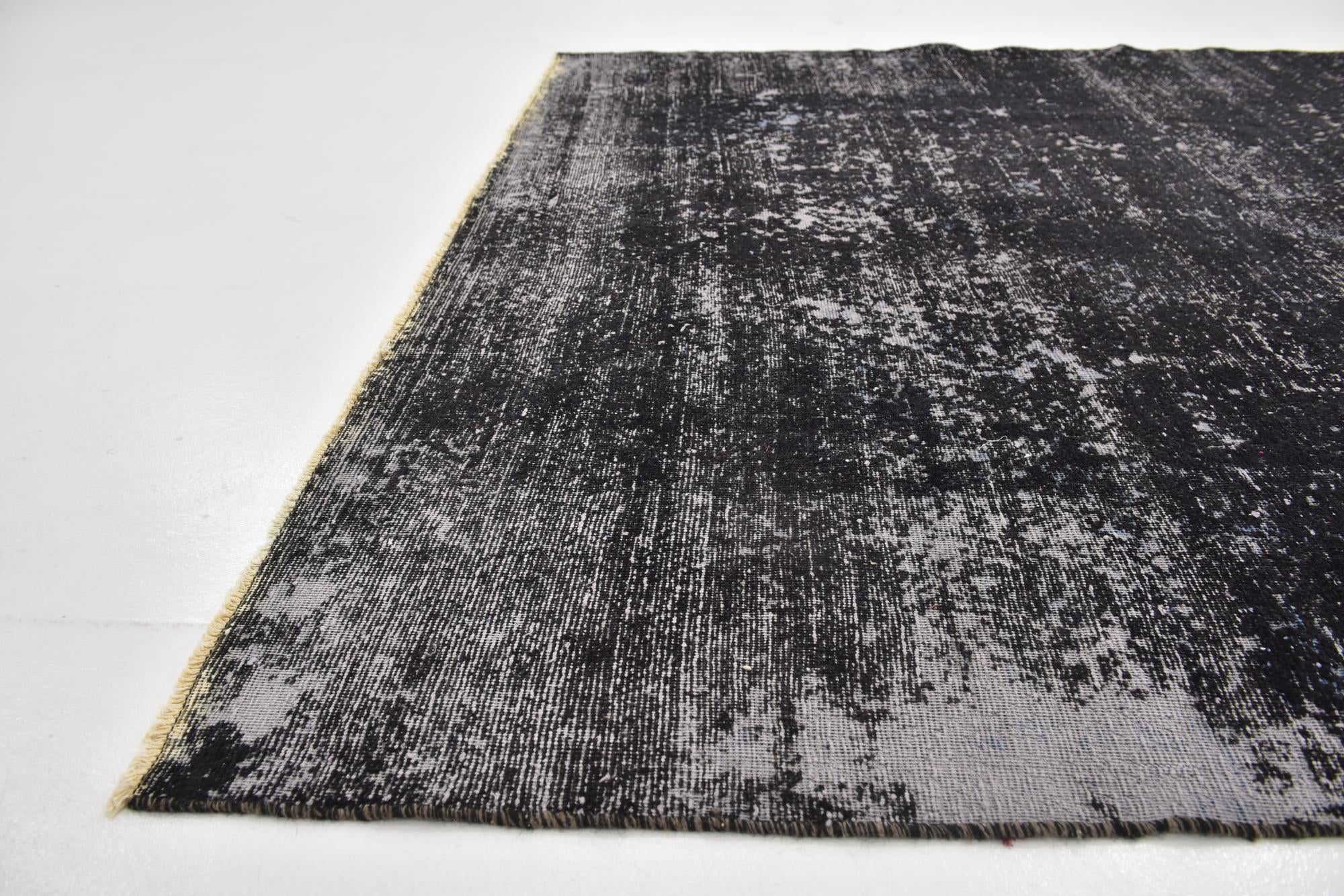 6' 7 x 6' 10 Hand Knotted Ultra Vintage Persian Wool Square Rug