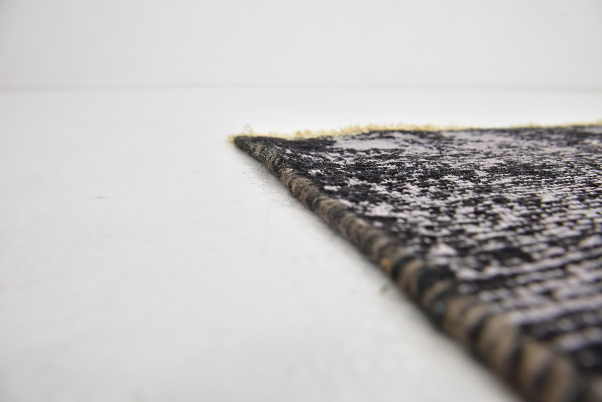 6' 7 x 6' 10 Hand Knotted Ultra Vintage Persian Wool Square Rug