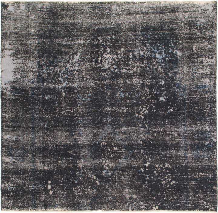 6' 7 x 6' 10 Hand Knotted Ultra Vintage Persian Wool Square Rug