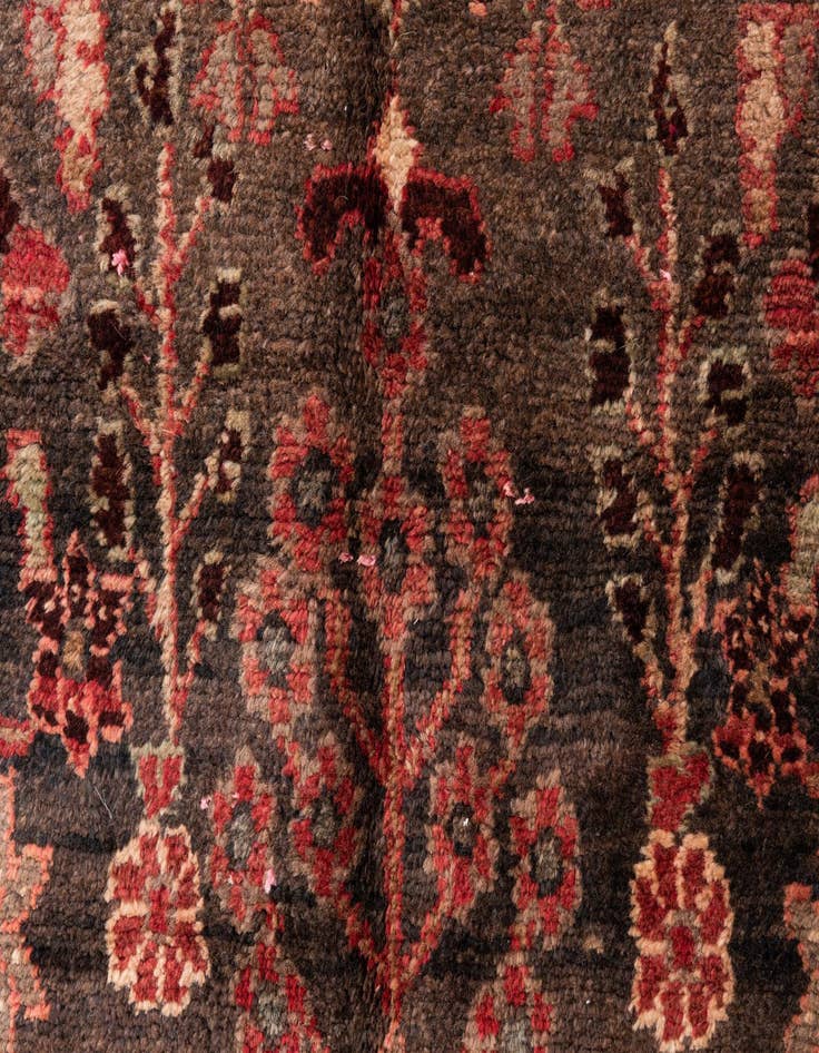 Detail image of 4' x 4' 9  Hand Knotted Ultra Vintage Persian Wool Square Rug