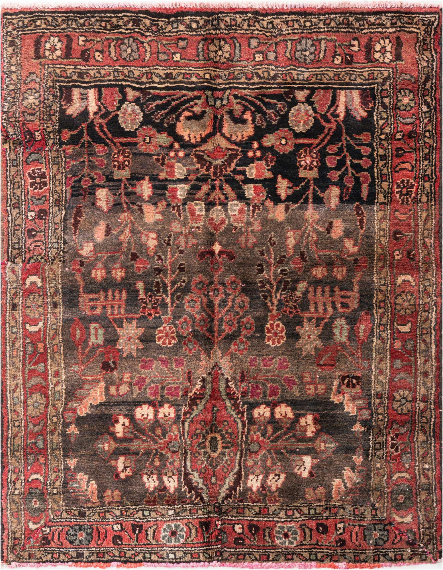 Primary image 4' x 4' 9  Hand Knotted Ultra Vintage Persian Wool Square Rug