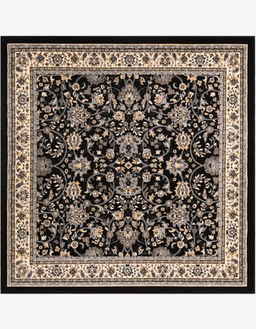 Black Yasmin Square Rug