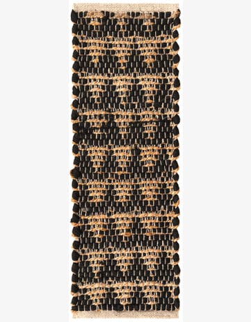 Black Chindi Jute Stair Rug