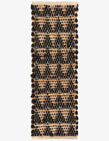 0' 9 x 2' 6 Chindi Jute Stair Rug